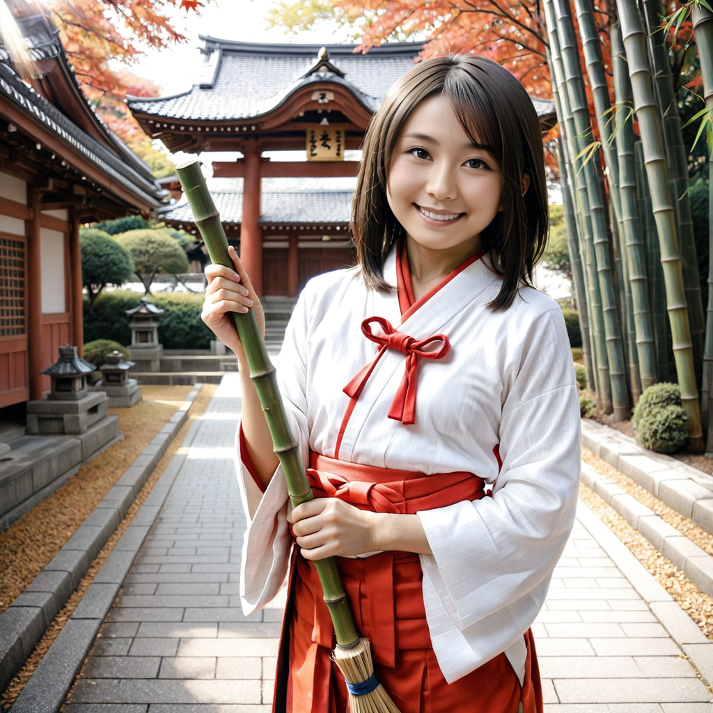 今日は巫女さんです