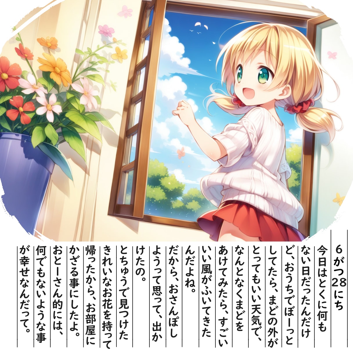 【絵日記】おさんぽ日和
