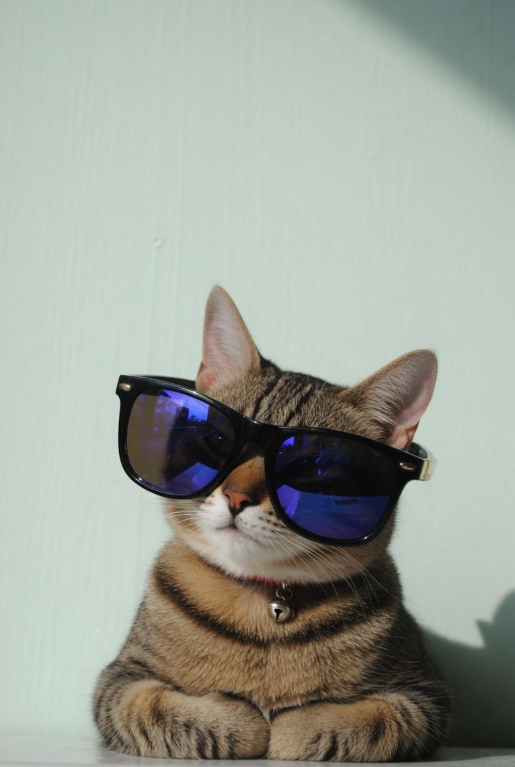サングラスかけた猫
