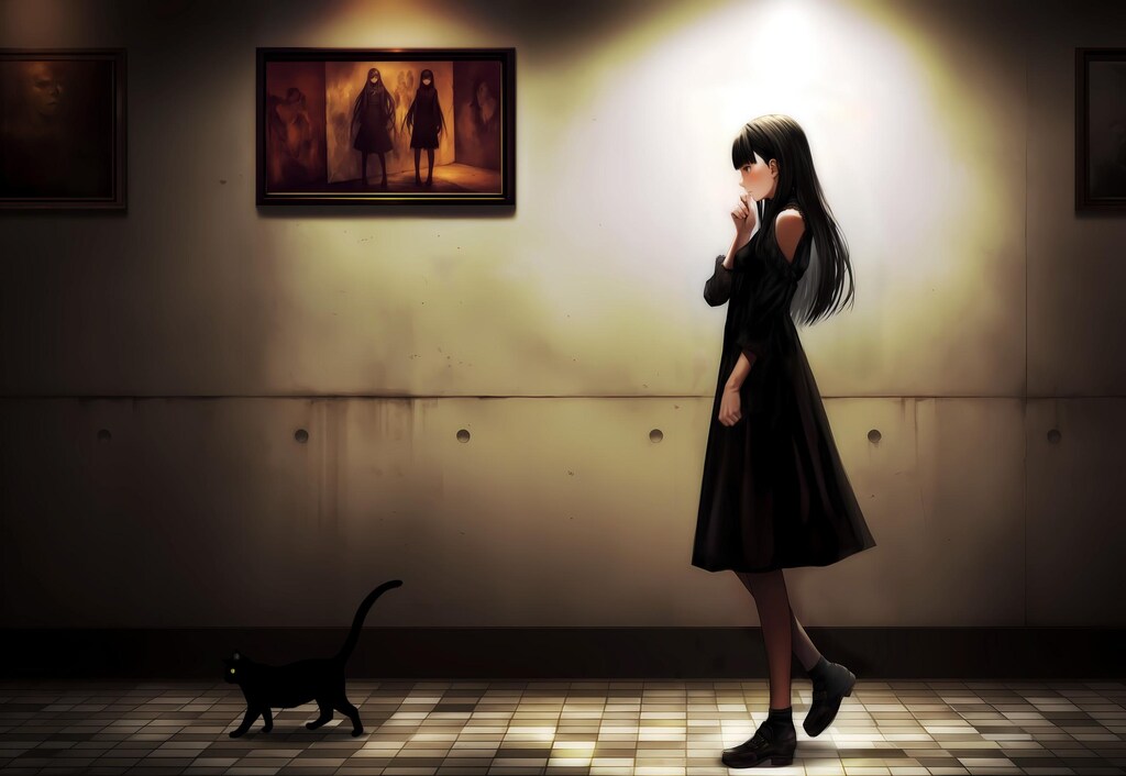 黒の少女のプロムナード