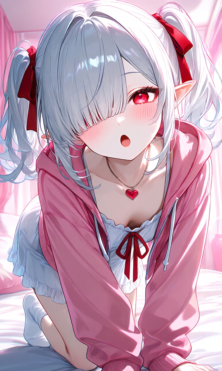 47、朝起こしに来たシロネさん | の人気AIイラスト・グラビア