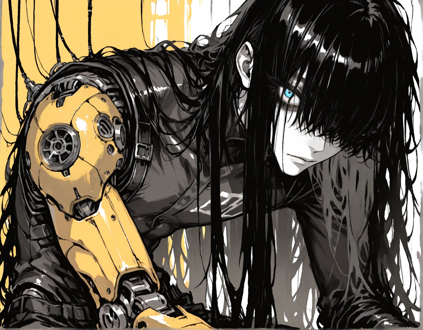 黄色と黒色