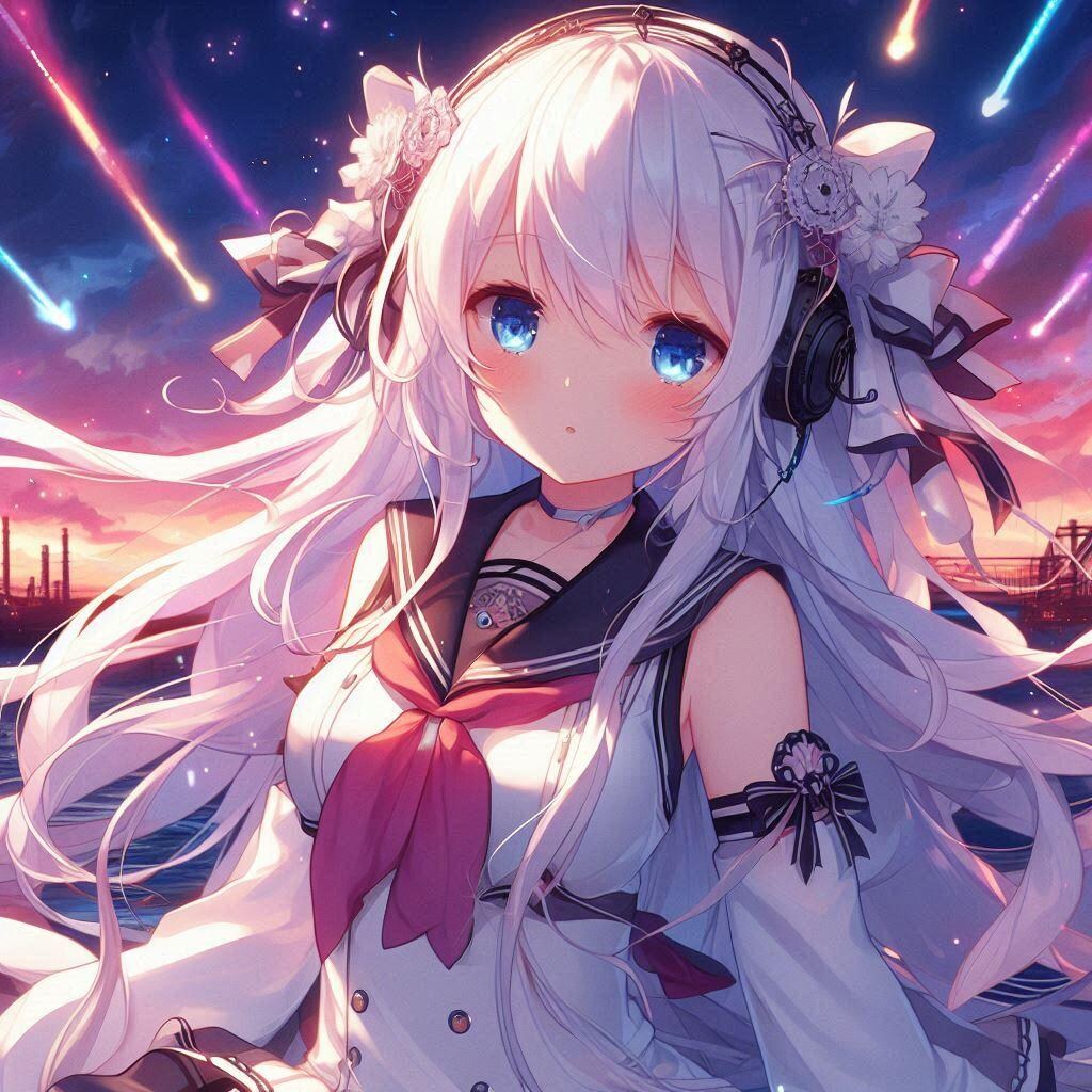 白髪の可愛い女の子【267】