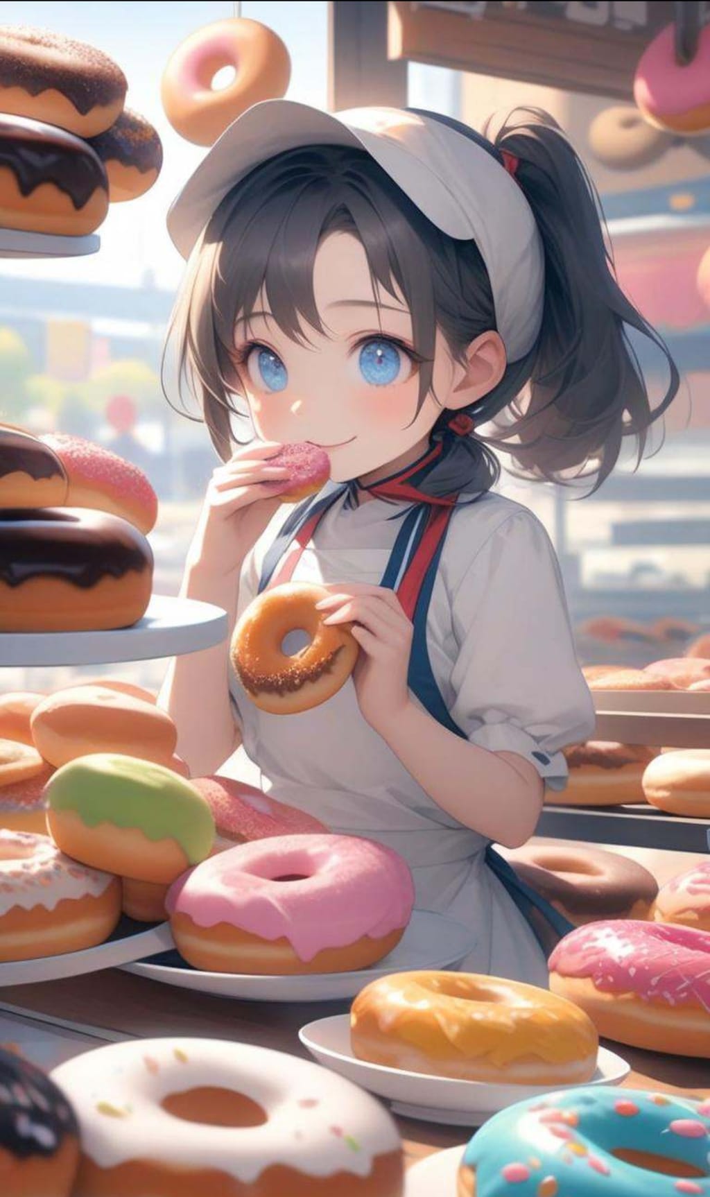 ドーナツ屋の小さな女の子