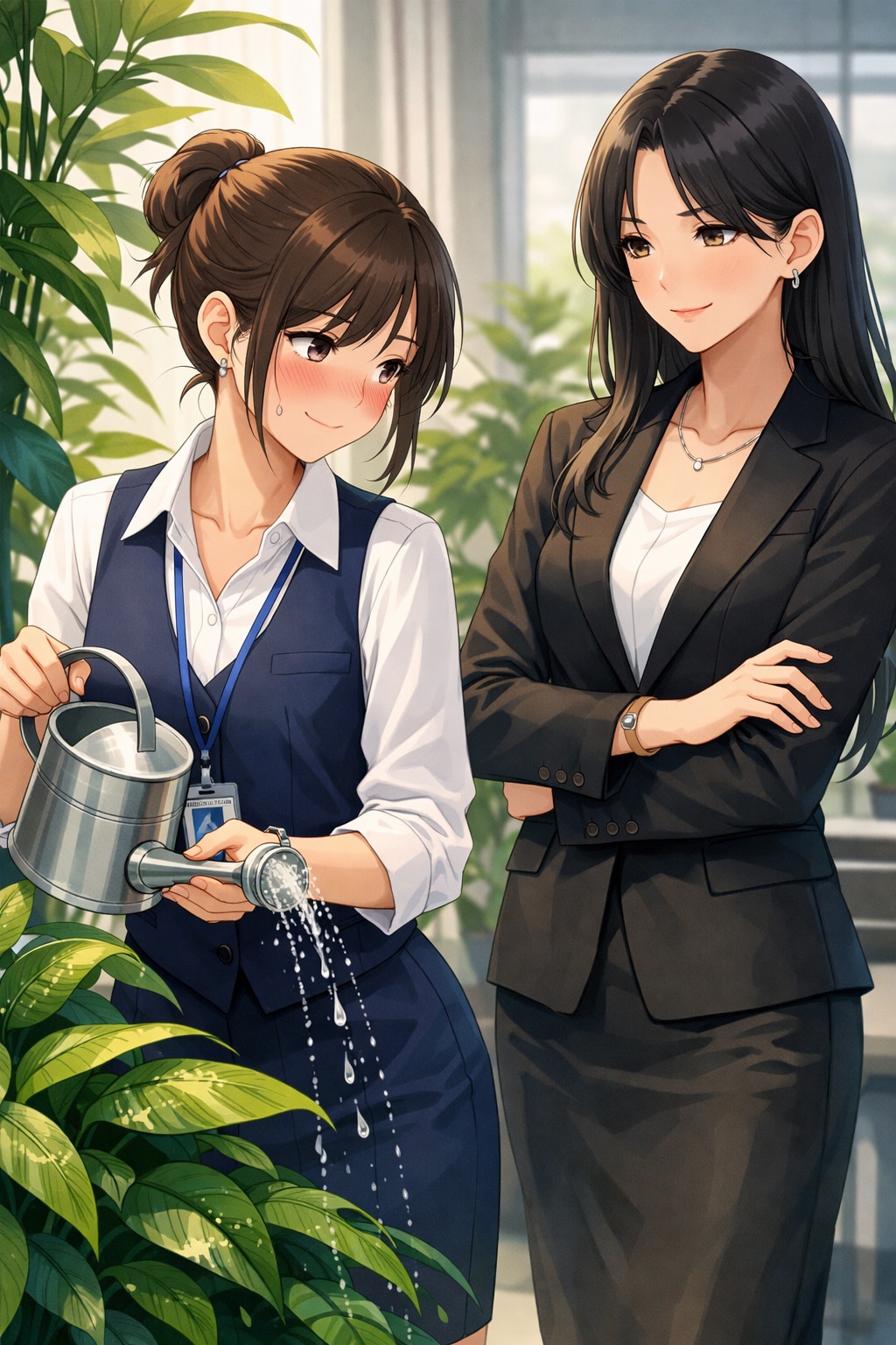 オフィスの観葉植物。（植物学の日　02） | の人気AIイラスト・グラビア