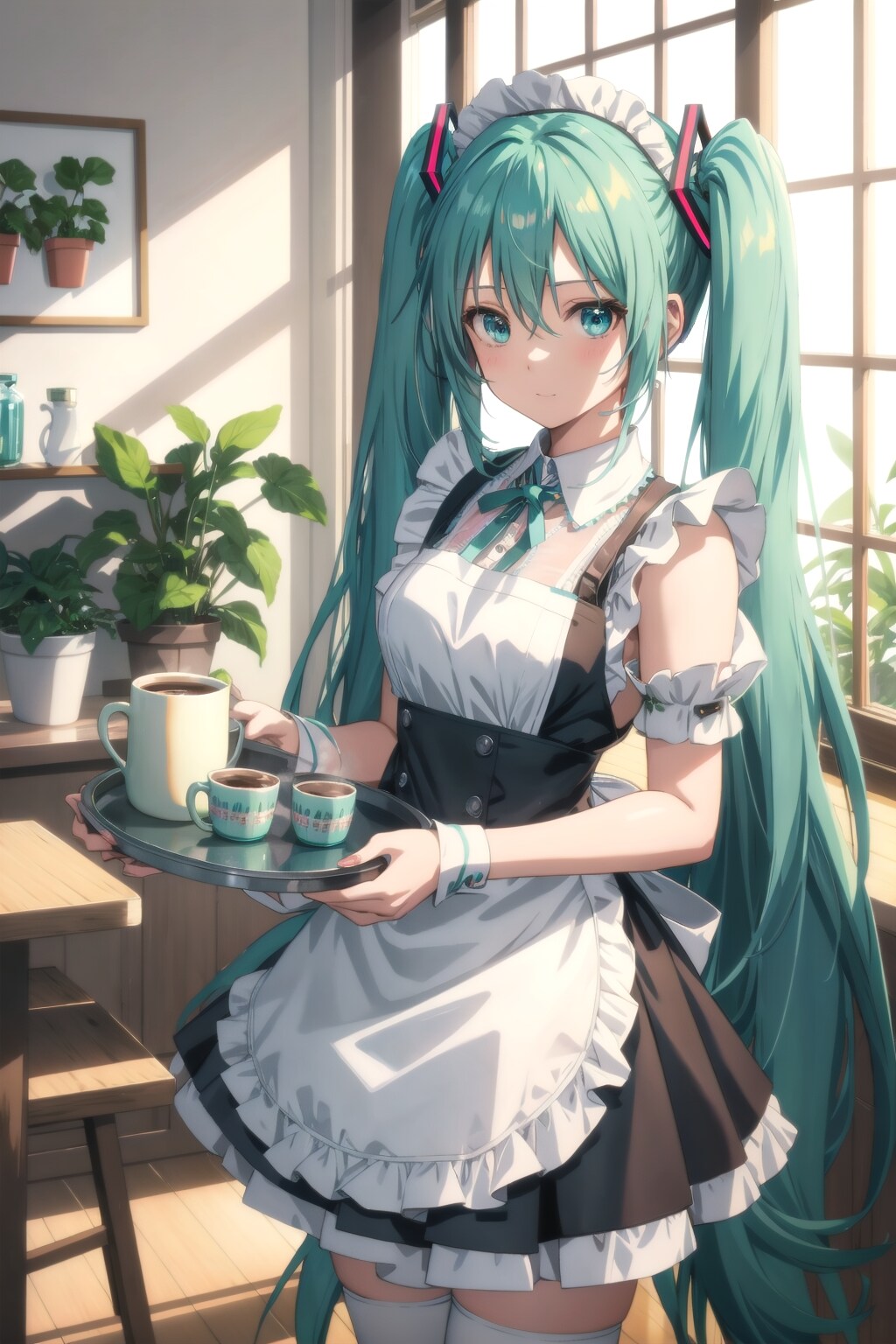 メイドのミクさん | の人気AIイラスト・グラビア