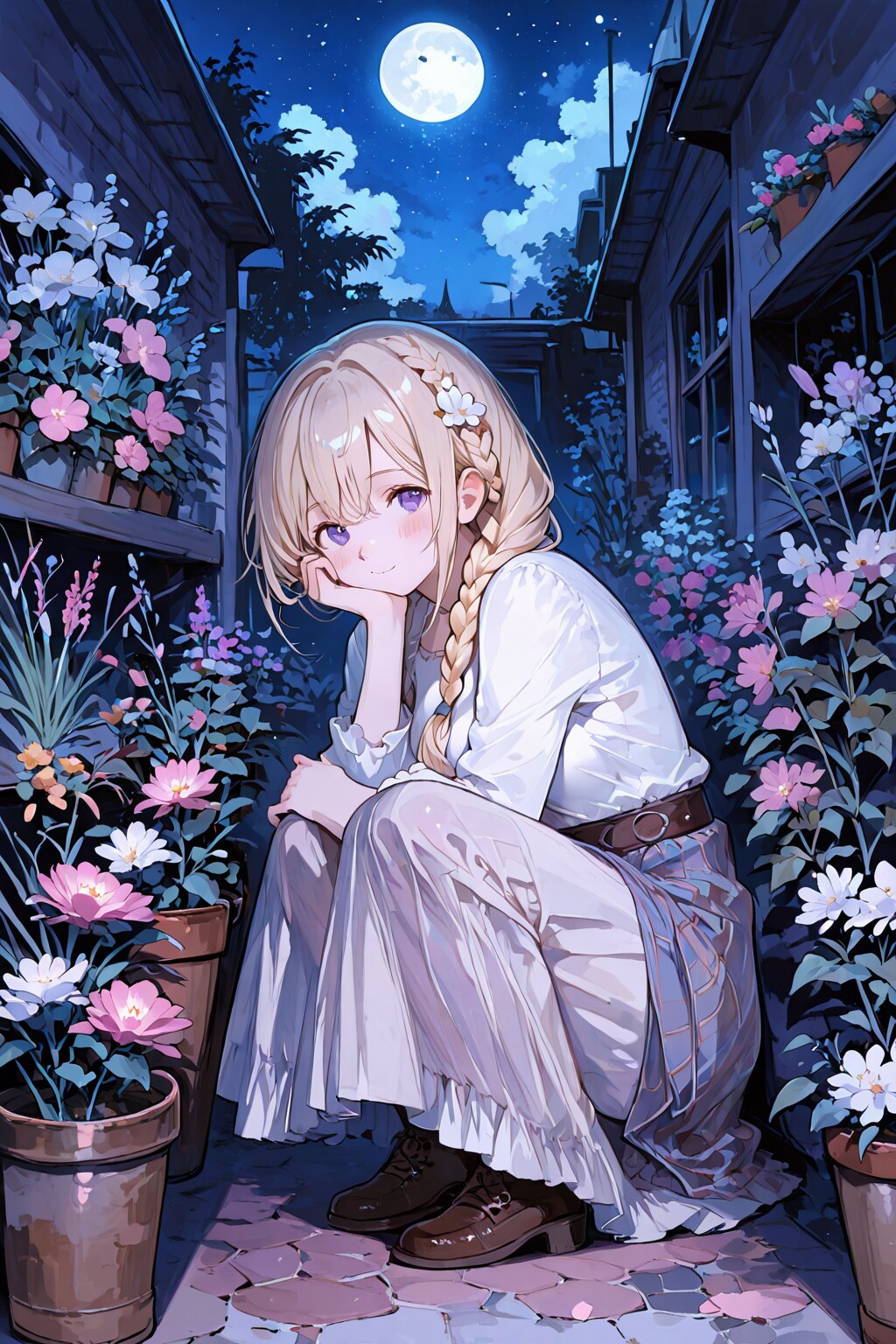 月夜 | の人気AIイラスト・グラビア