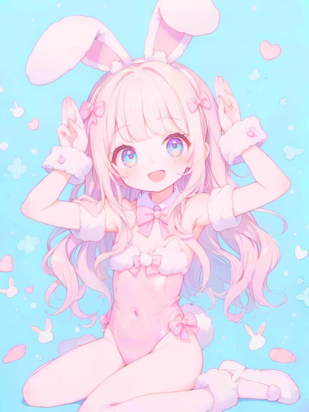 うさみみポーズ