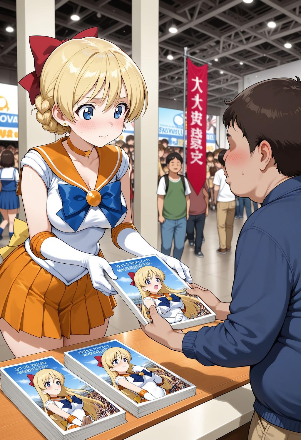 上司、売り子さんになる