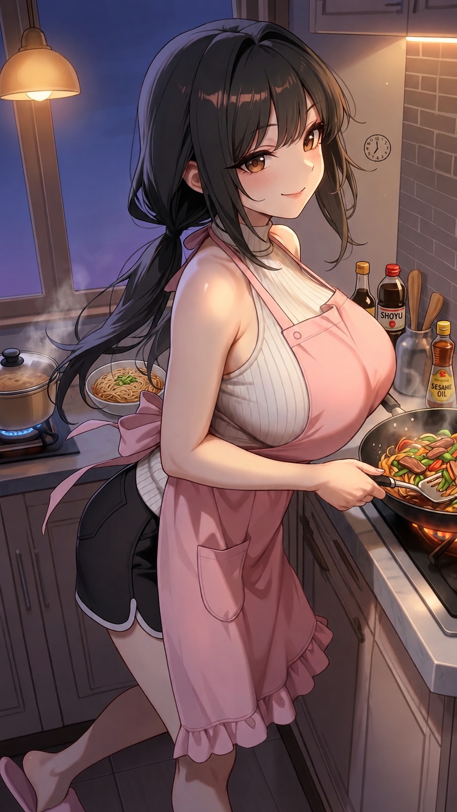 夕食の準備