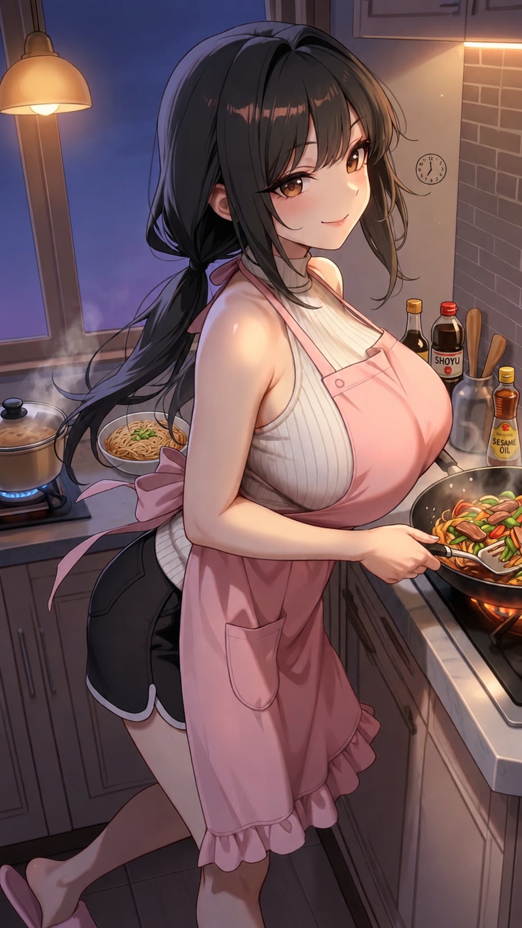 夕食の準備