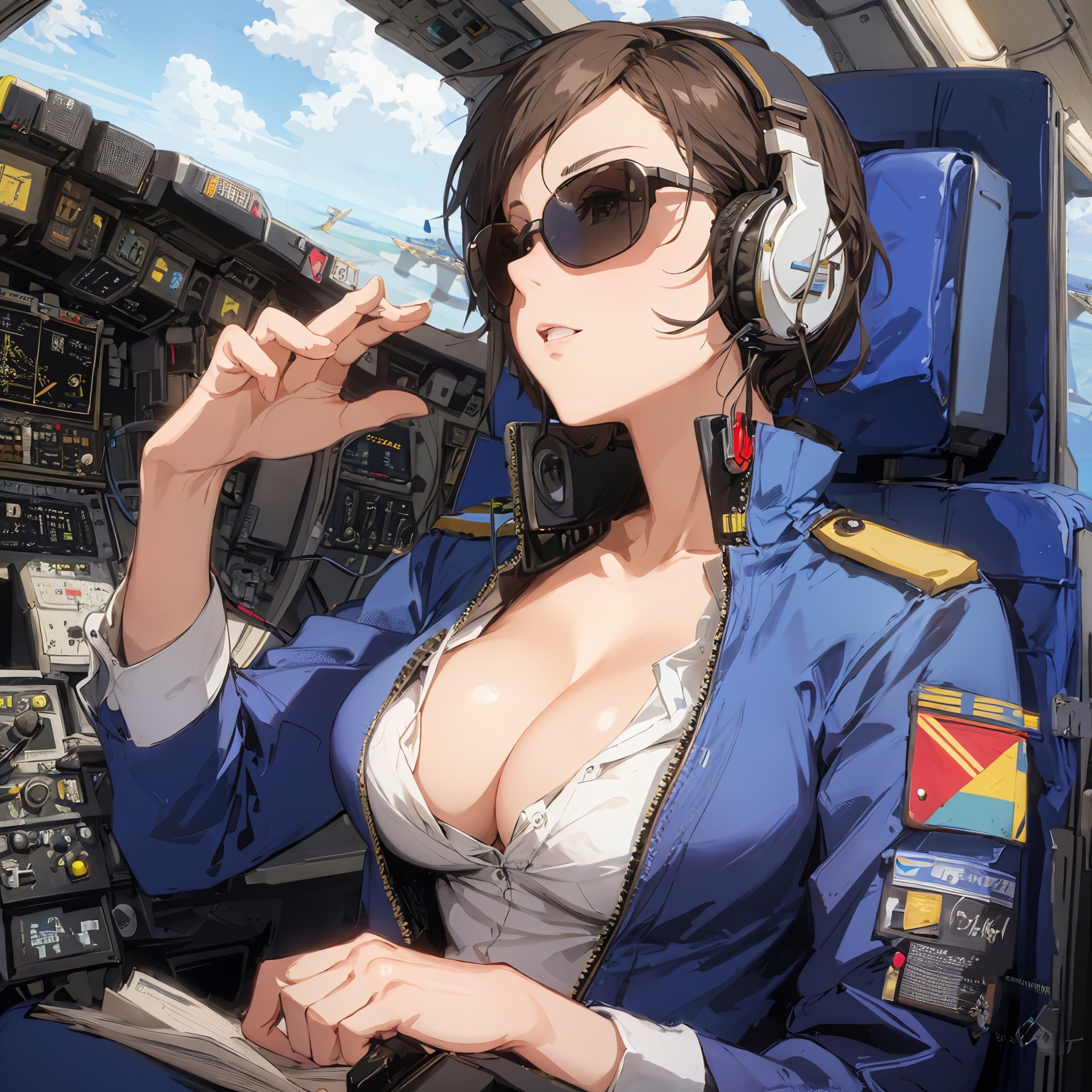 クールビューティーなパイロット