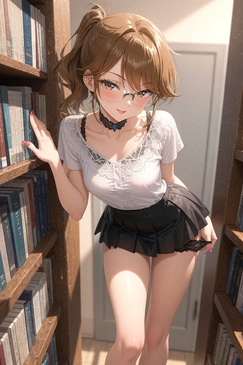 パンチラ図書館
