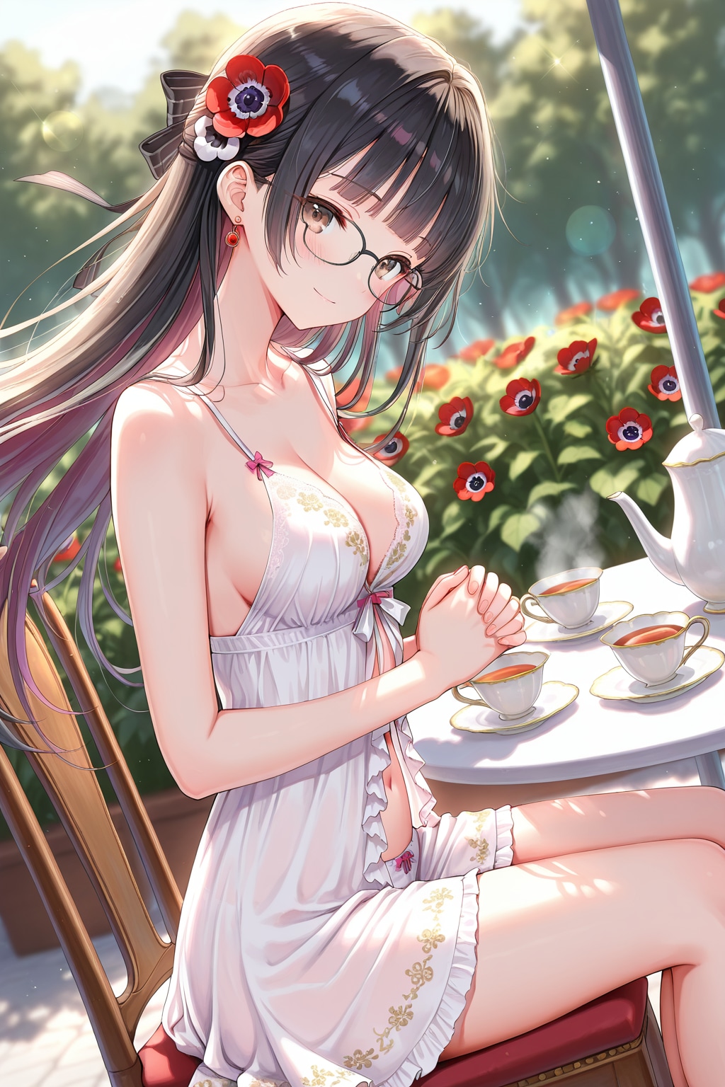 【没】白いベビードール
