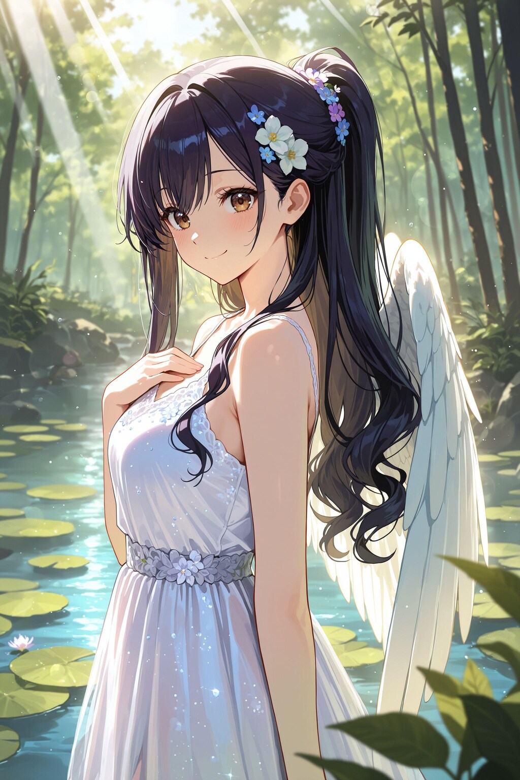 天使さん頑張ります（実は女神アマテラスさん）