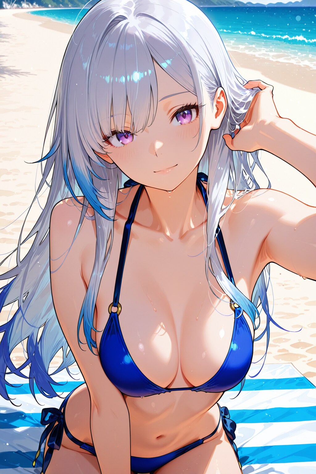 プラチナヘア①