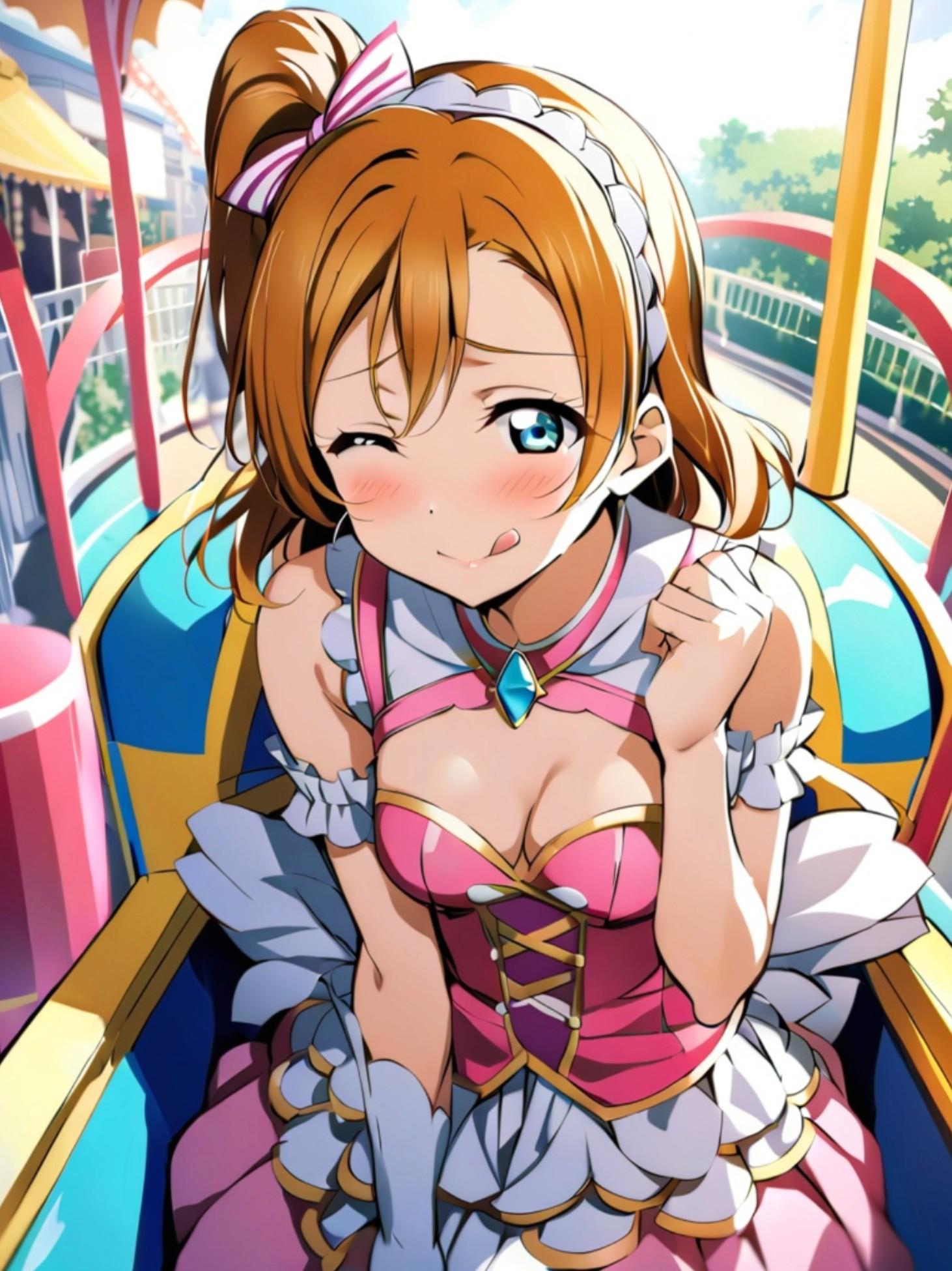遊園地で穂乃果ちゃん
