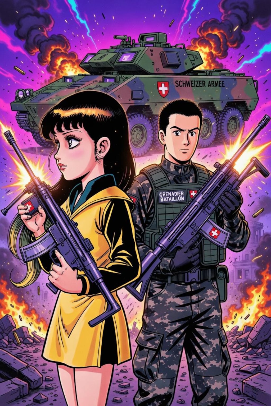 市街戦　UNDER THE　GUN　昭和レトロ80S