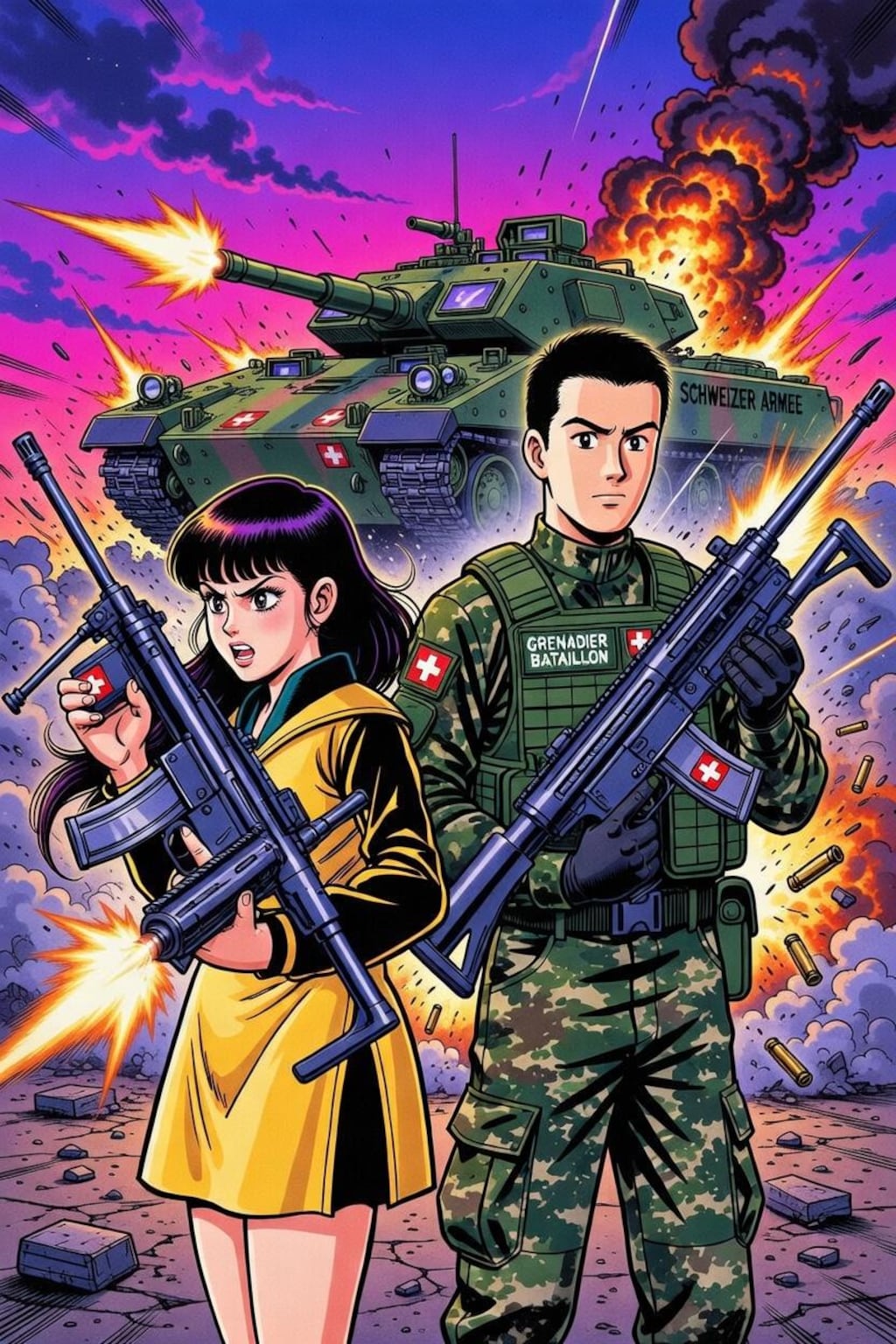 市街戦　UNDER THE　GUN　昭和レトロ80S