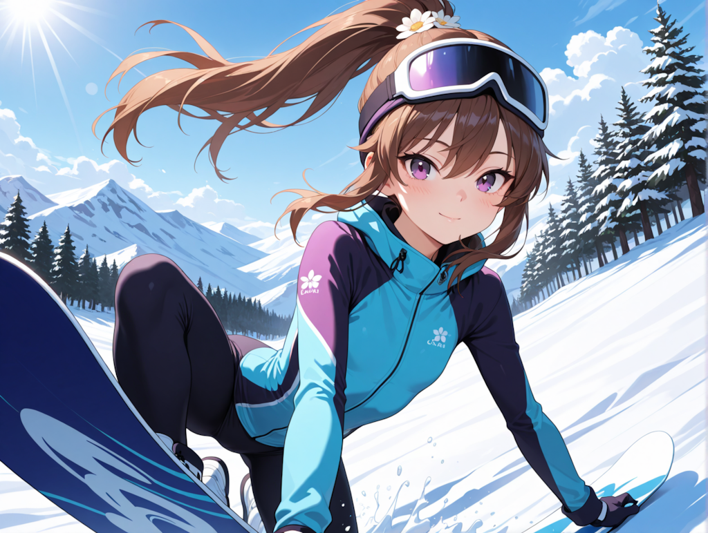 りおんをスノボに連れてって