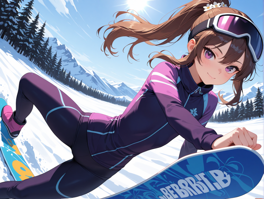 りおんをスノボに連れてって