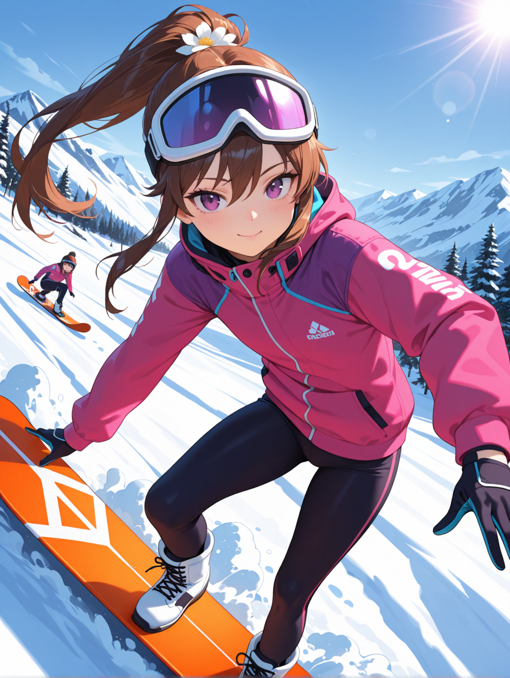 りおんをスノボに連れてって