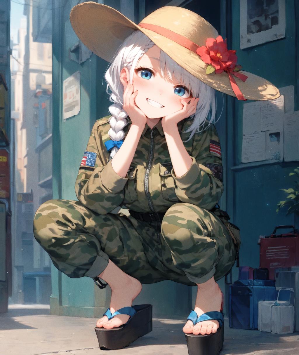 迷彩つなぎをガーリーに着ることはできるのか？