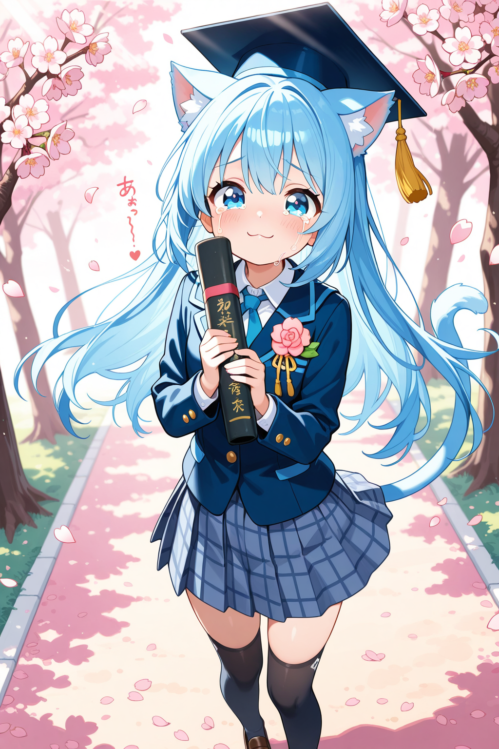 卒業したにゃ～😭