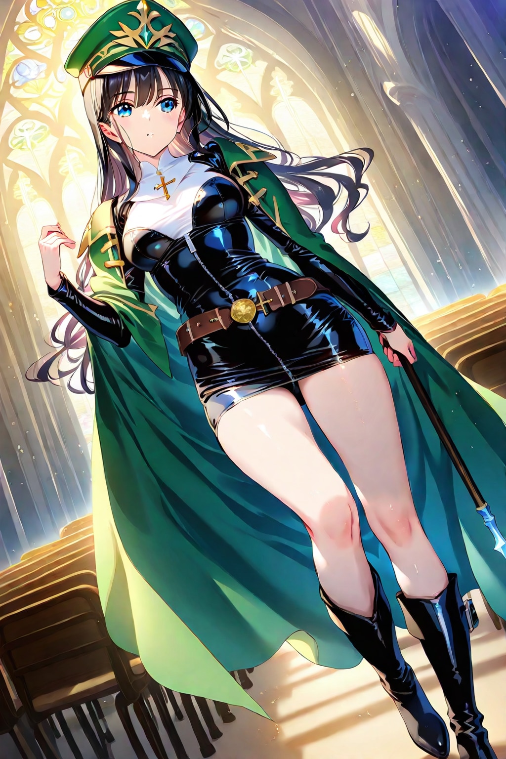 幻想の草原に、聖教会にいる高位の女1-1 | の人気AIイラスト・グラビア