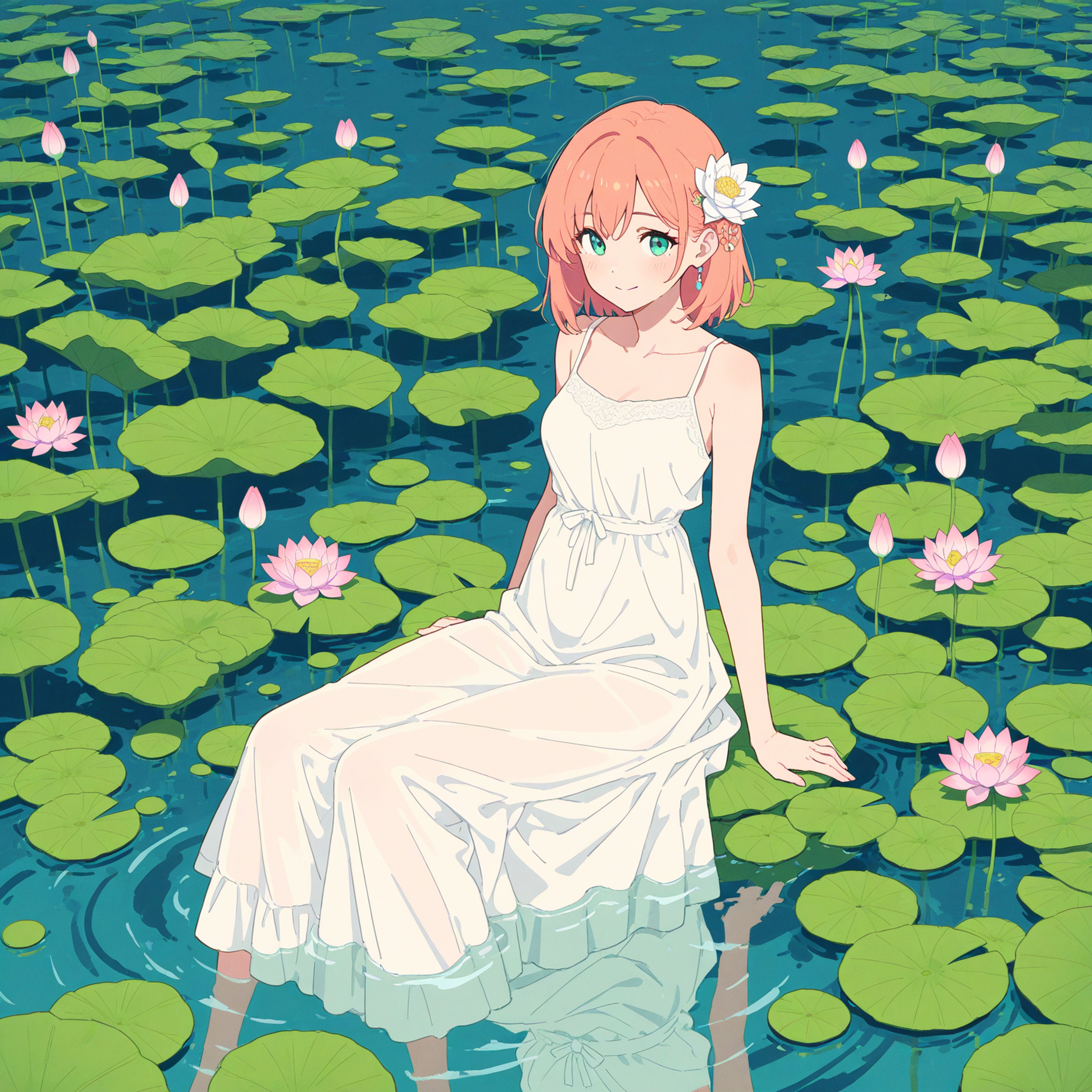 睡蓮 | の人気AIイラスト・グラビア