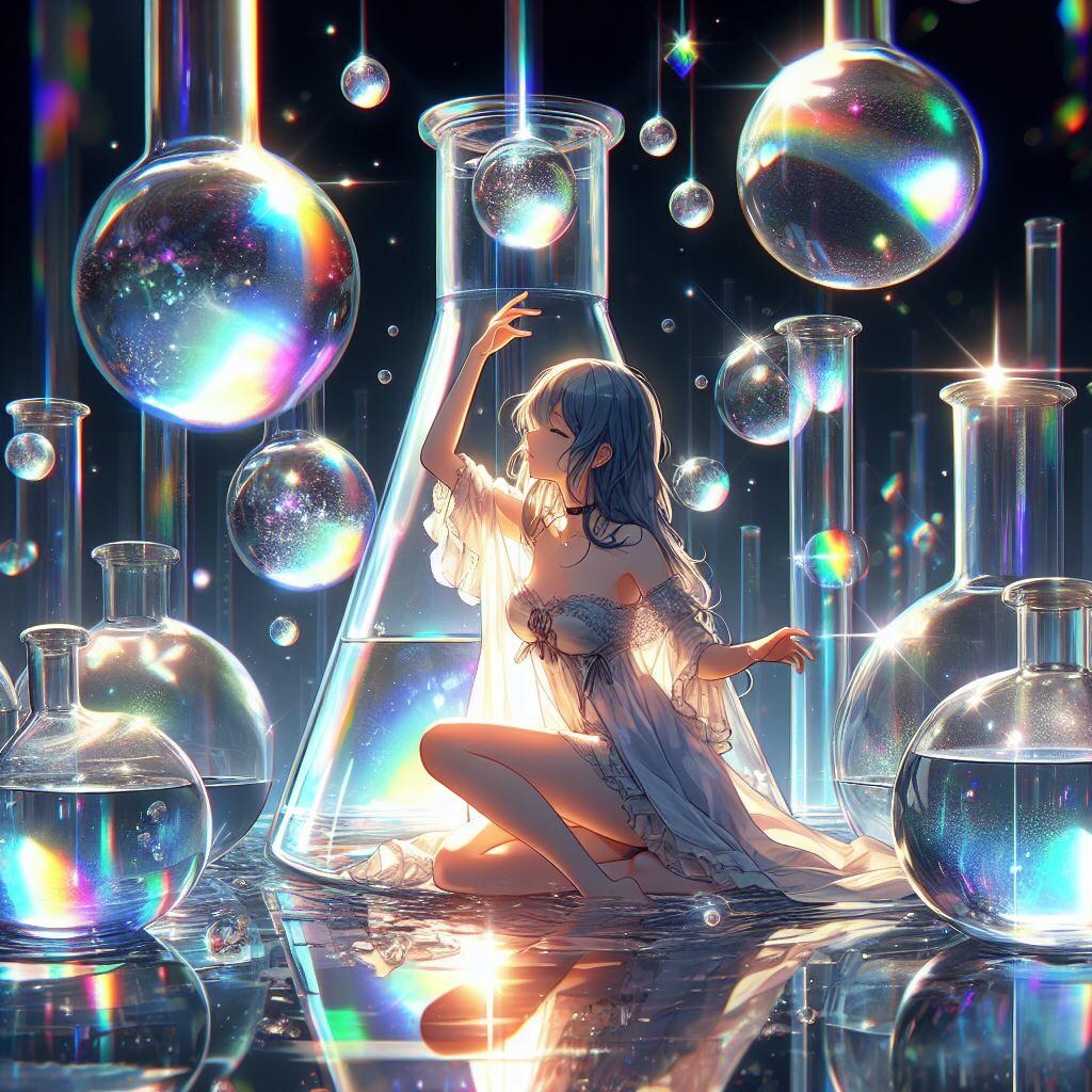 キラキラフラスコ