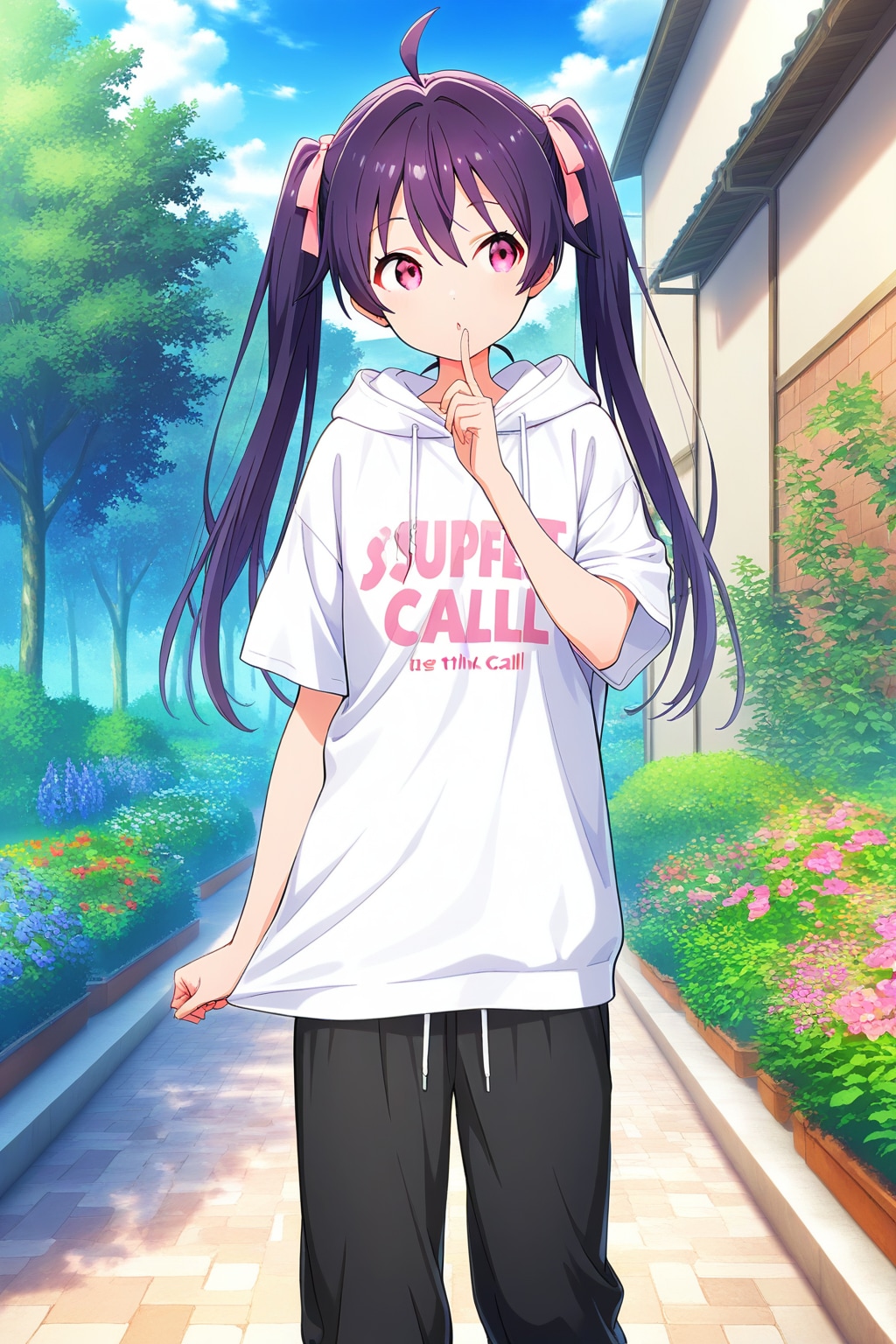 アホ毛　ツインテール2
