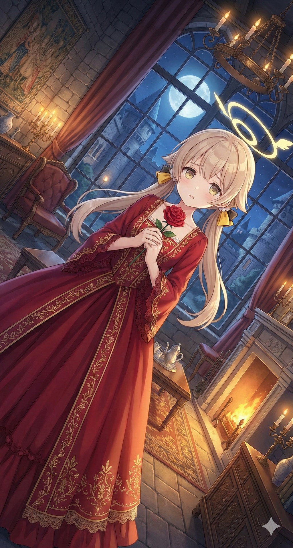 紅のドレス(ヒフミ・ノア・セリナ・ムツキ・セリカ)