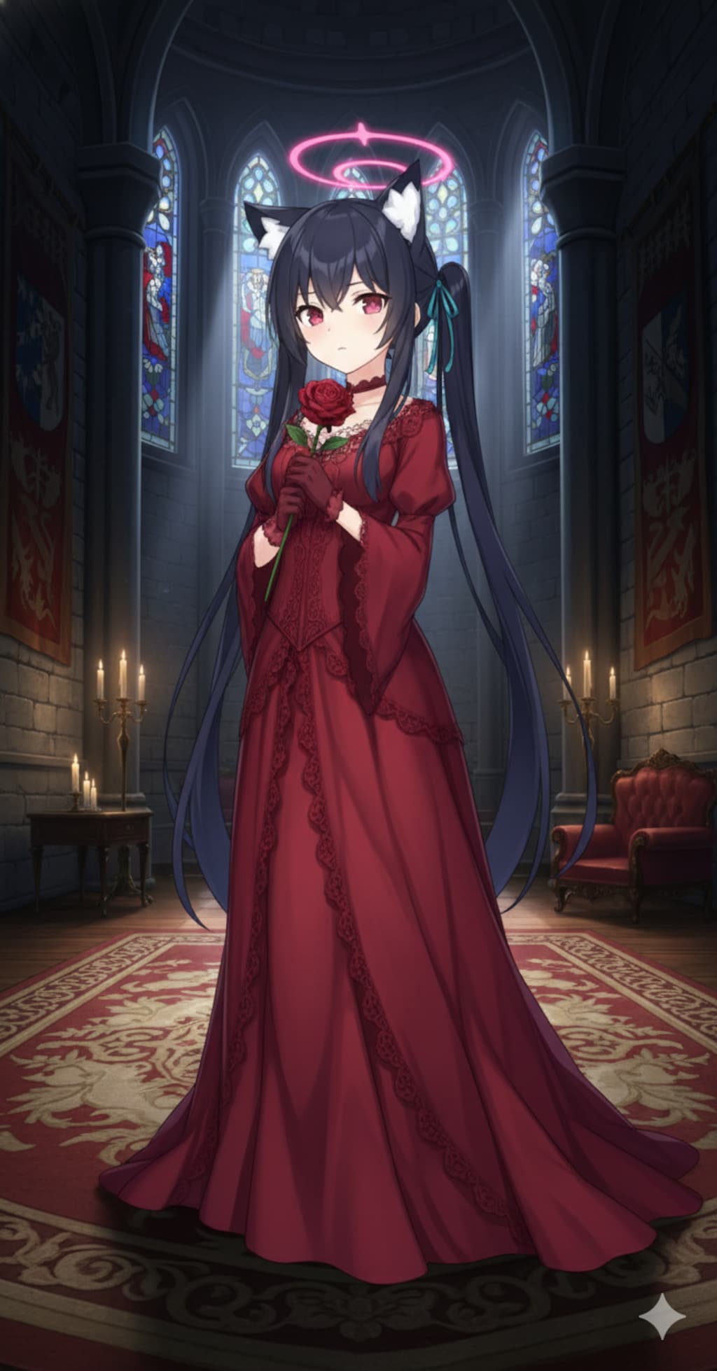 紅のドレス(ヒフミ・ノア・セリナ・ムツキ・セリカ)