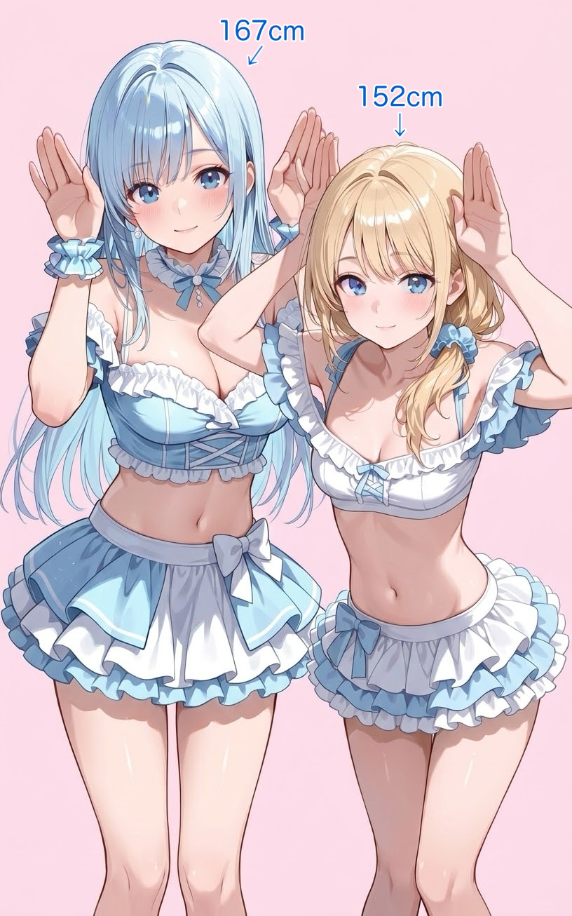 身長差15cm・年齢差6歳 | の人気AIイラスト・グラビア