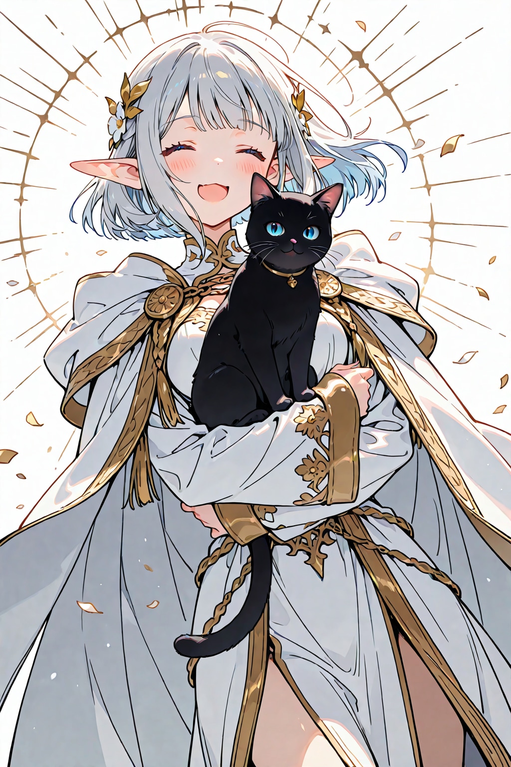 クロネさんと銀エルフさん | の人気AIイラスト・グラビア