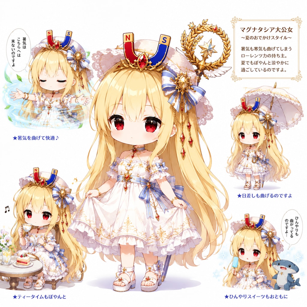 夏の装いマグナタシア大公女殿下