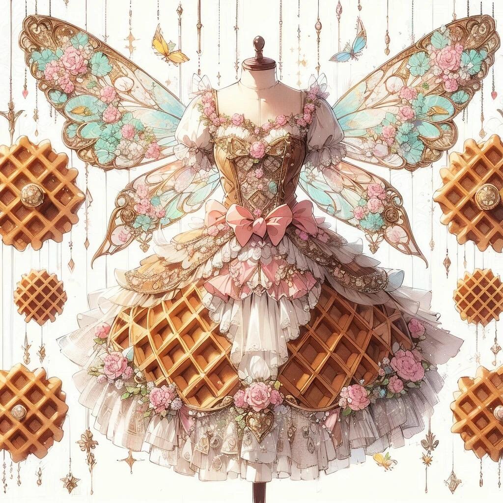 ワッフルのドレス
