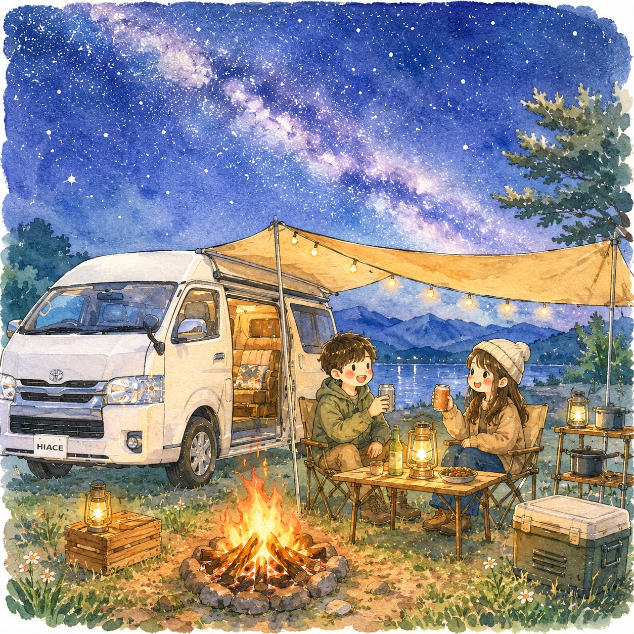 車中泊キャンプ