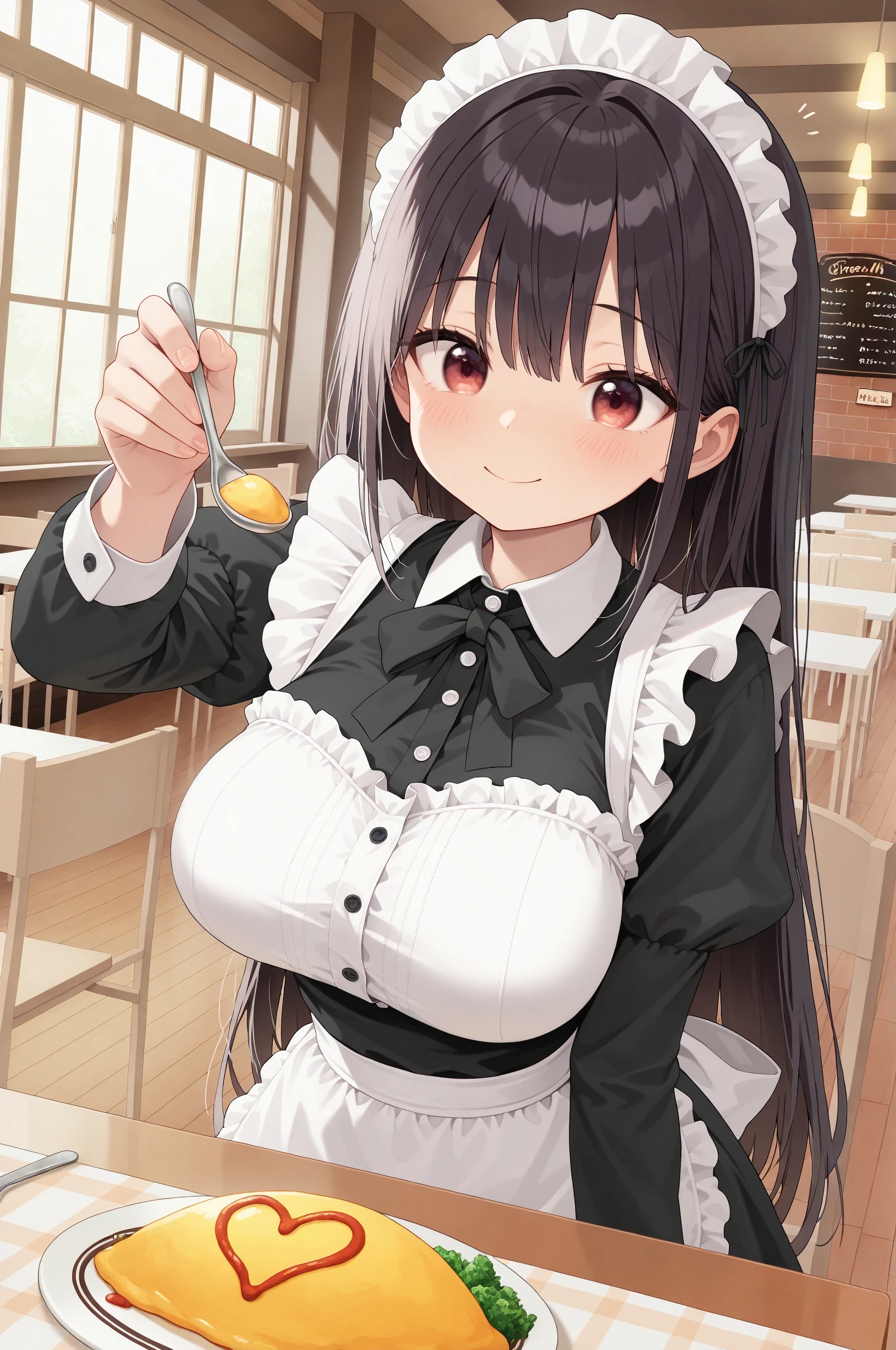 オムライス はい、あ～ん | の人気AIイラスト・グラビア