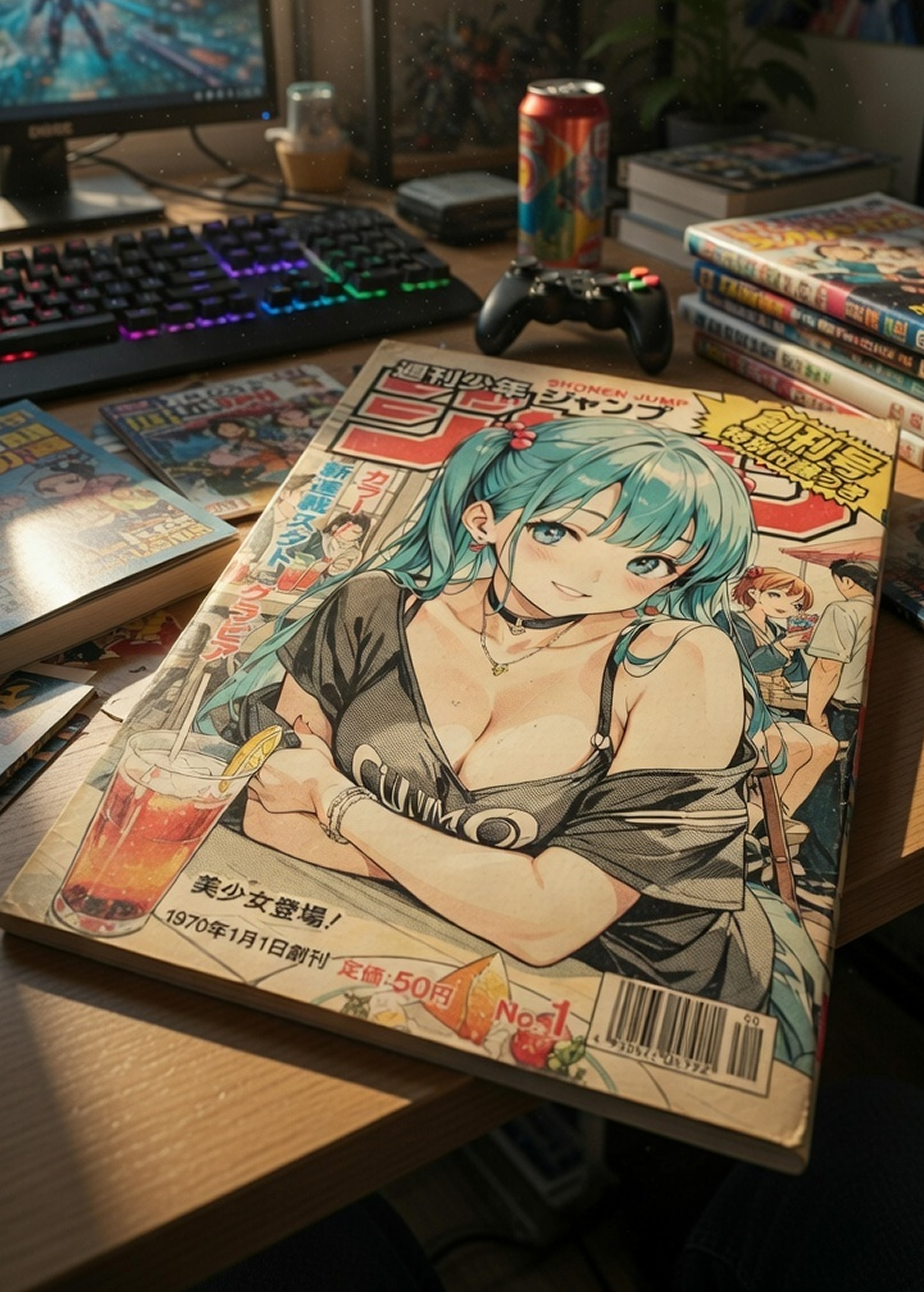 週刊漫画創世記 | の人気AIイラスト・グラビア