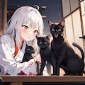 猫 - 少女 2枚目