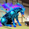 glowing circuits horse 6枚目