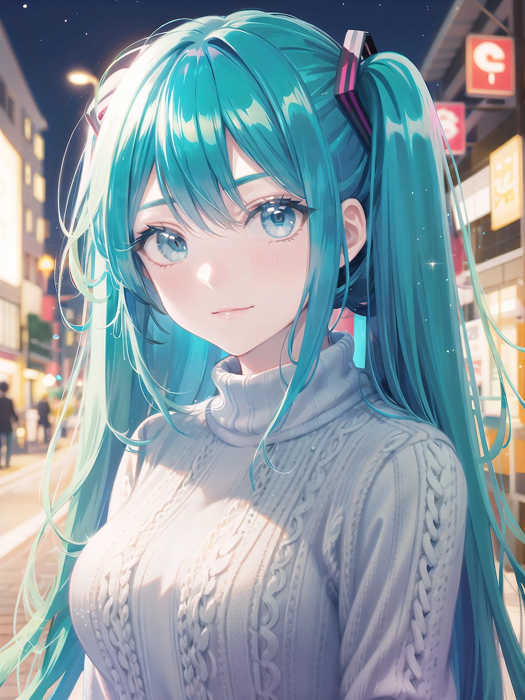 初音ミク 初音未來 私服 デート Miku VOCALOID ツインテール