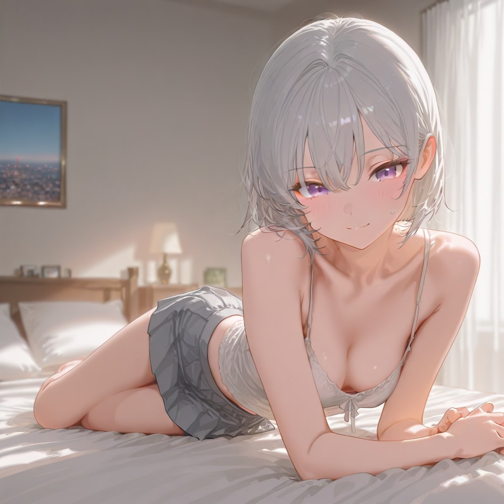 (1108)銀髪ちゃんキャミソール