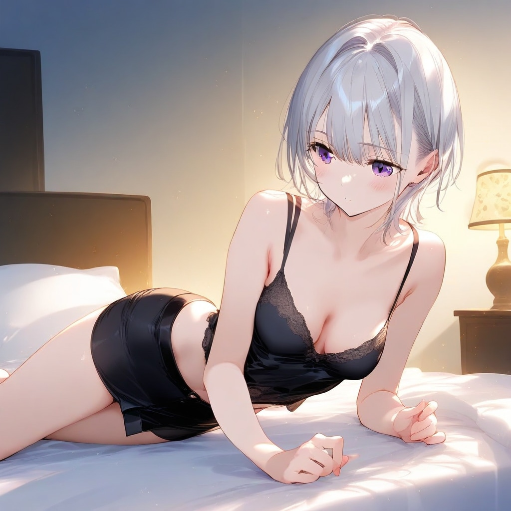 (1108)銀髪ちゃんキャミソール