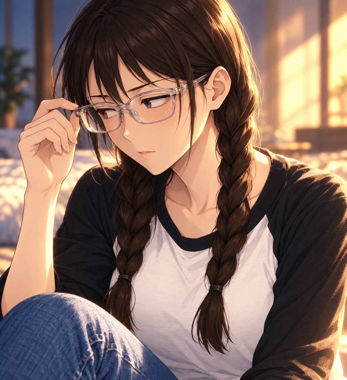 眼鏡の | の人気AIイラスト・グラビア