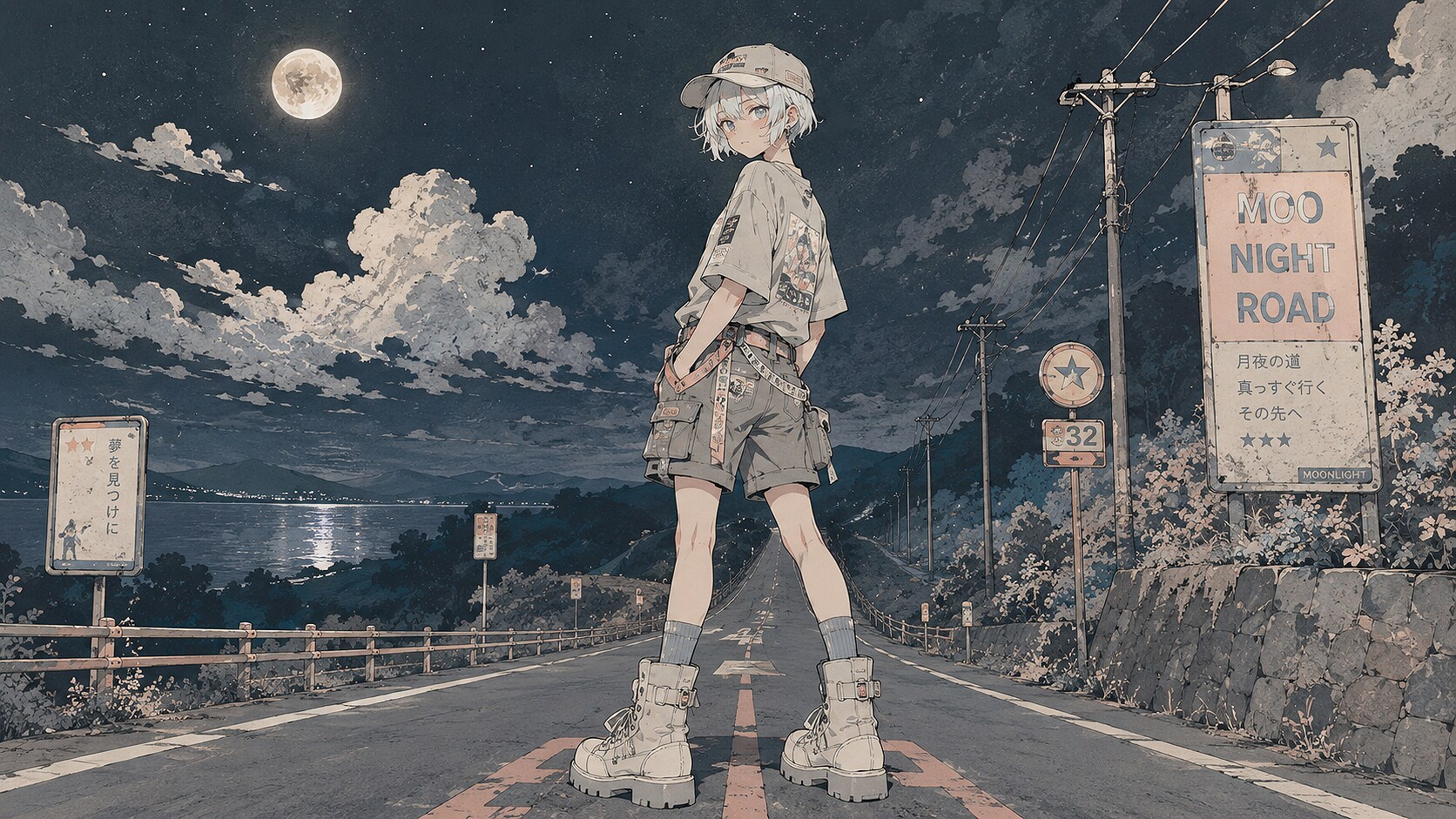 月と少女48 | の人気AIイラスト・グラビア