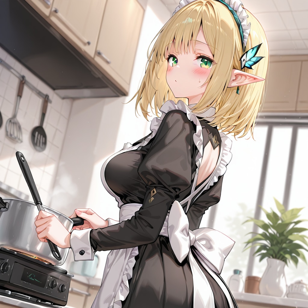 エルフちゃん異世界仕込みお料理だ 弾 | の人気AIイラスト・グラビア