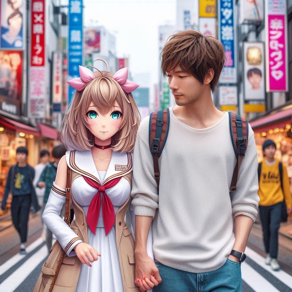 推しキャラとデート | の人気AIイラスト・グラビア